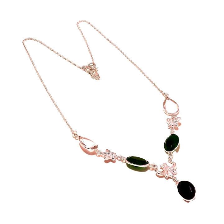 Amethyst Gemstone Handmade Jewelry Necklace 18″