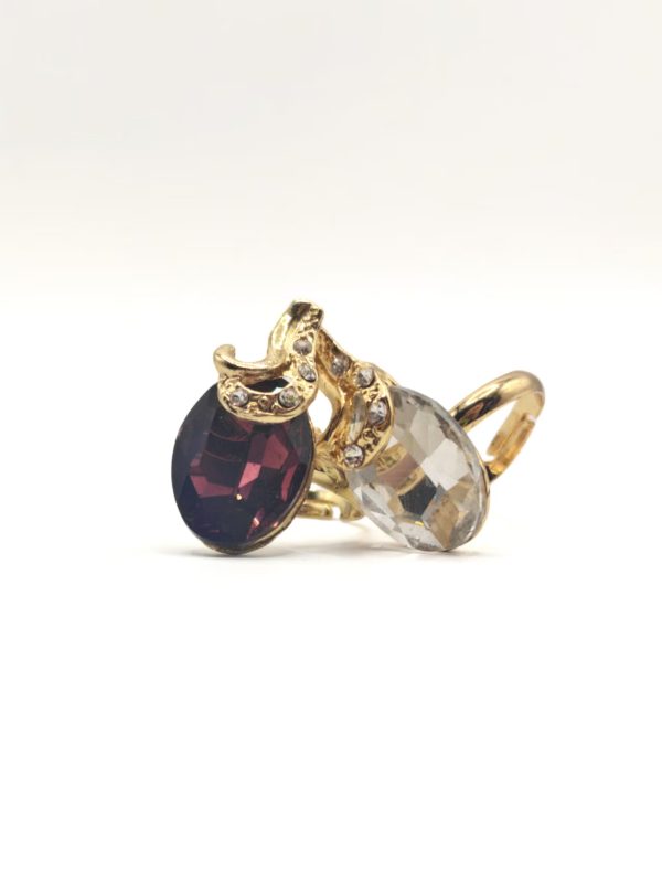 Deep Garnet Red Round Ring